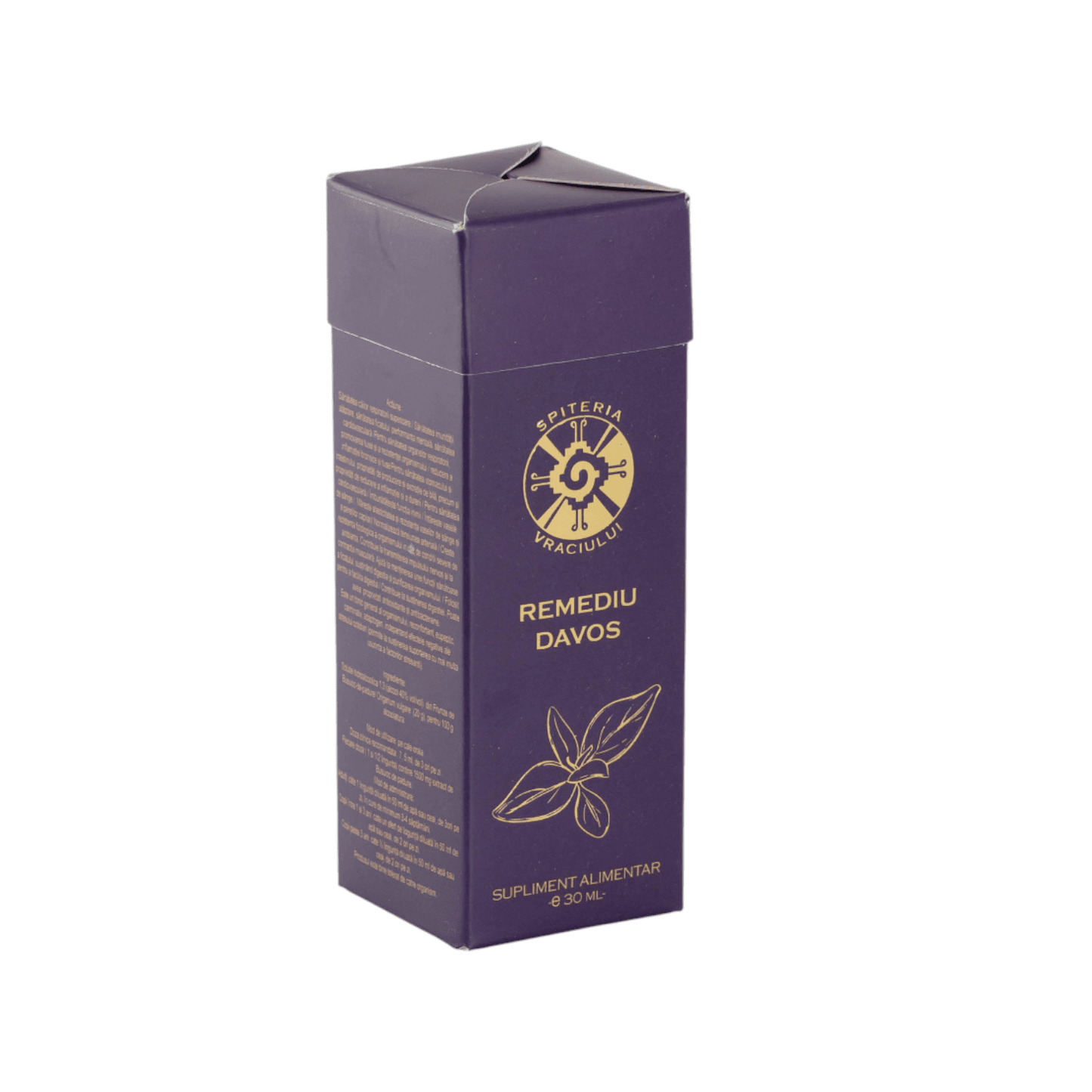 Remediu Natural Tuse și Dureri de Gât – DAVOS Antiinflamator | 30ml