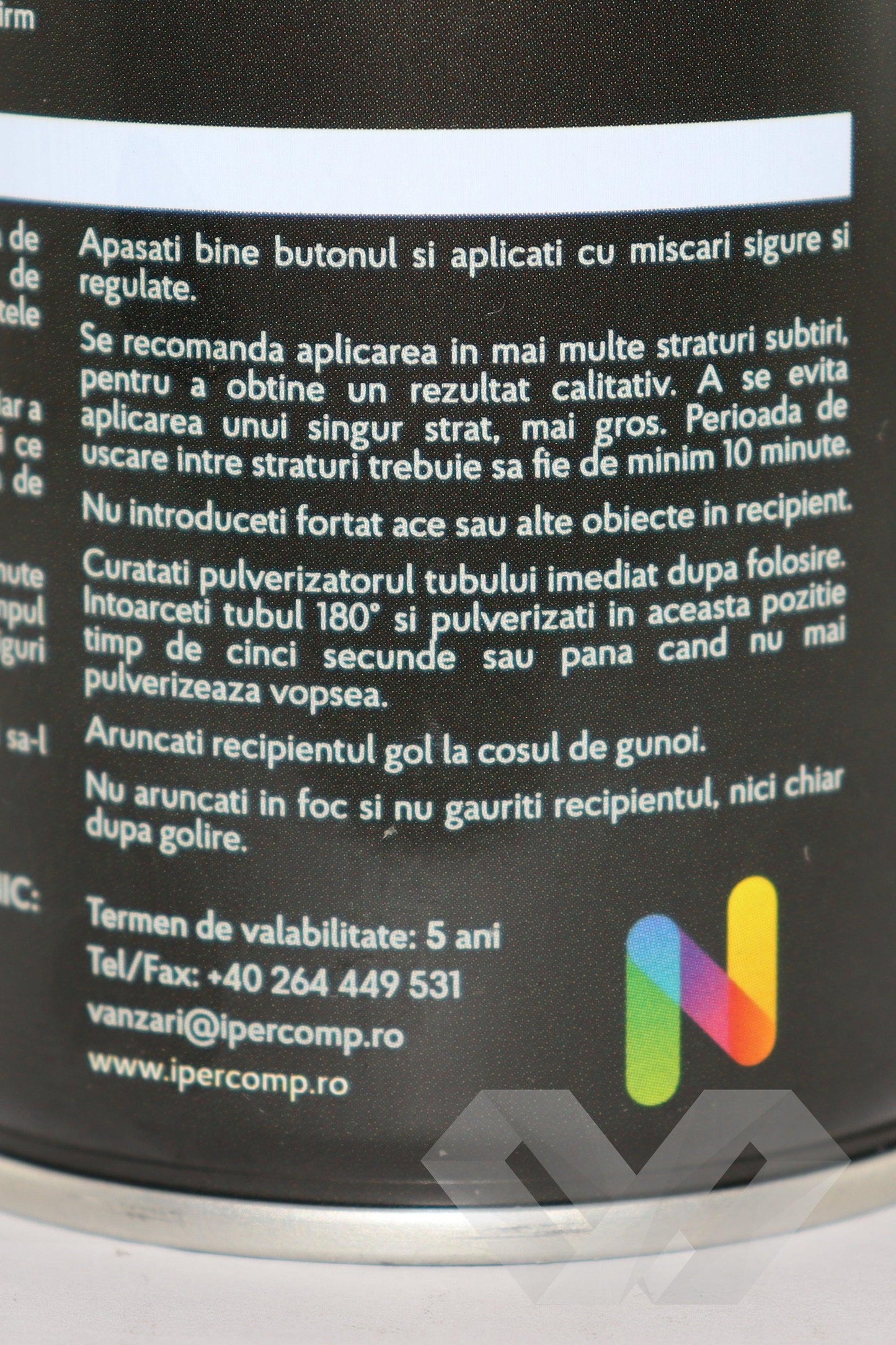Spray vopsea auto alb lucios Noxaro, 450 ml