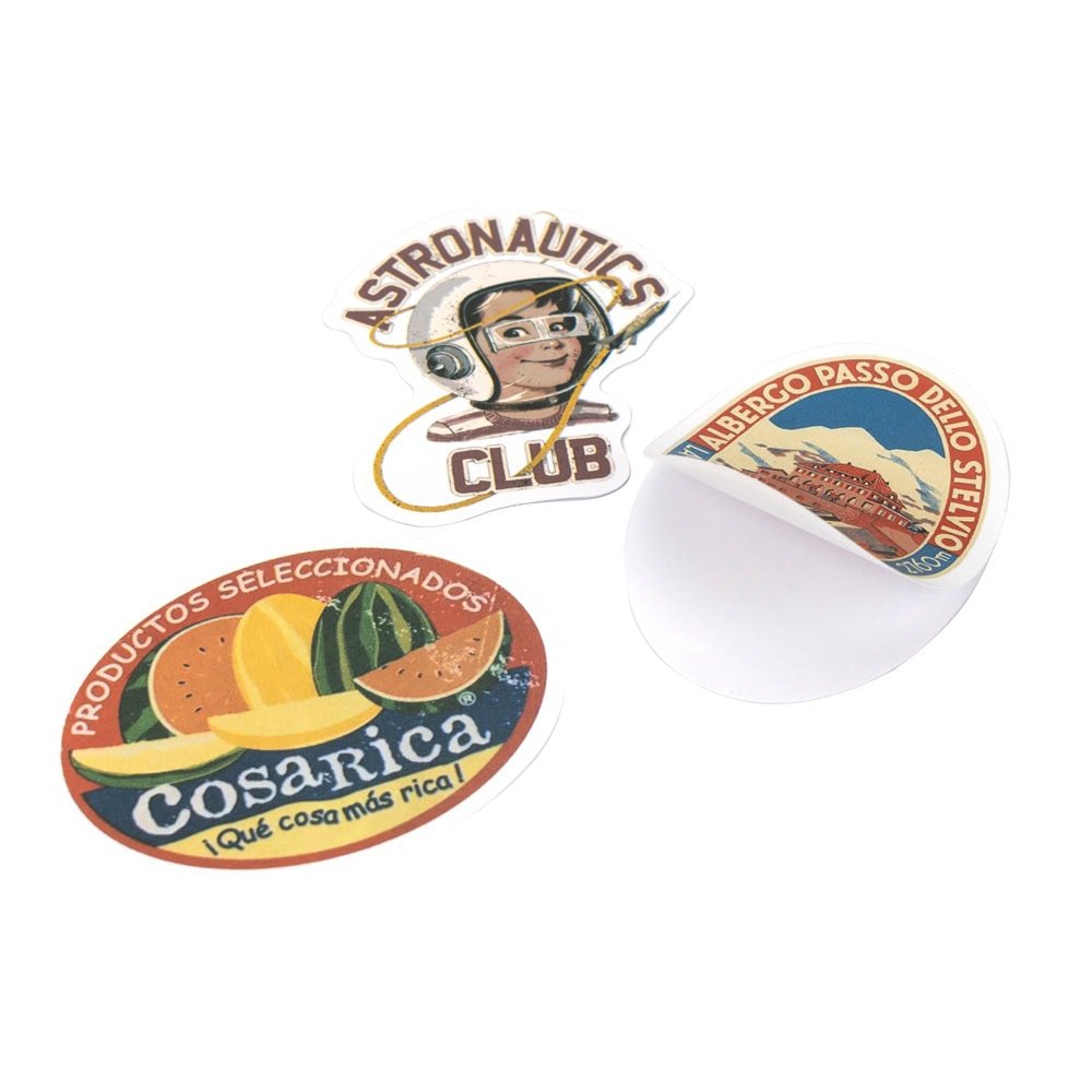 Stickere mici din hârtie - temă retro 2