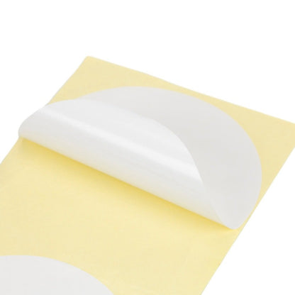 Stickere rotunde uni 10cm - alb (set 30 buc)