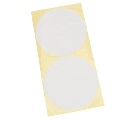 Stickere rotunde uni 10cm - alb (set 30 buc)