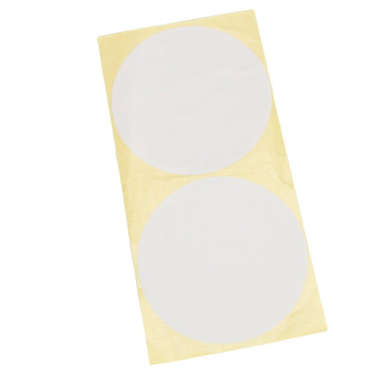 Stickere rotunde uni 10cm - alb (set 30 buc)