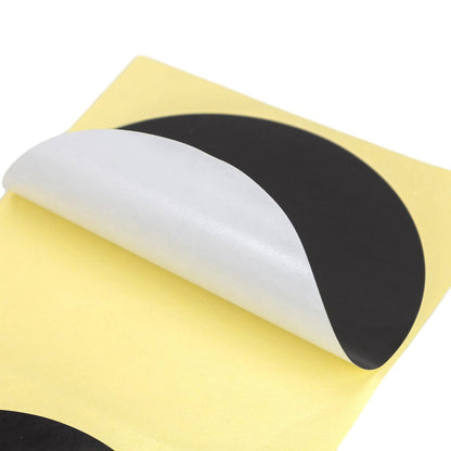 Stickere rotunde uni 10cm - negru (set 30 buc)