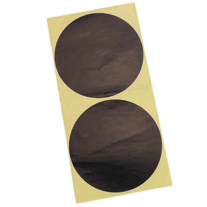 Stickere rotunde uni 10cm - negru (set 30 buc)