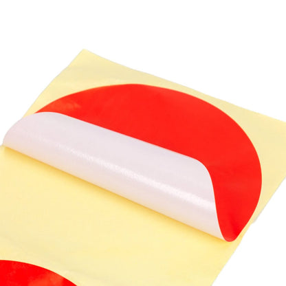 Stickere rotunde uni 10cm - roșu (set 30 buc)