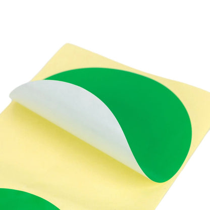 Stickere rotunde uni 13cm rezistente la apă - verde (set 40 buc)