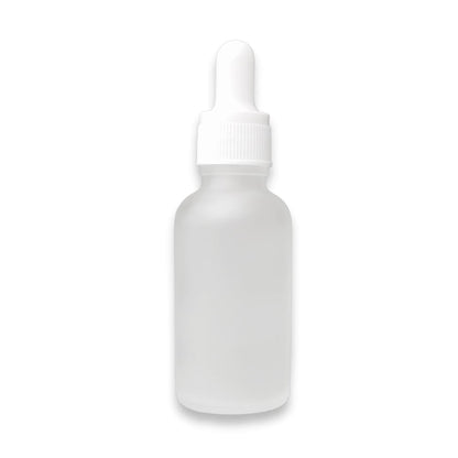 Sticluța mată reutilizabilă cu pipetă și capac alb