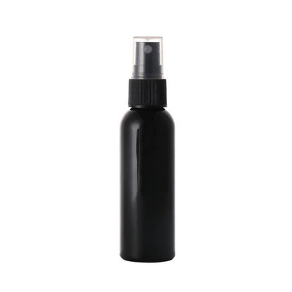 Sticluță neagră reutilizabilă lucioasă cu spray și capac