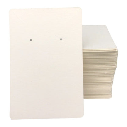 Suport cercei și colier din hârtie - alb (set 100 buc) 6x9cm