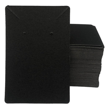 Suport cercei și colier din hârtie - negru (set 100 buc) 6x9cm