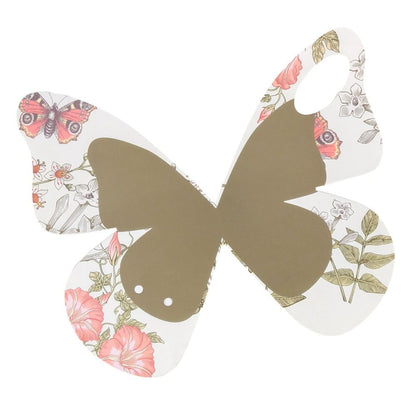 Suport fluture pentru flori - alb (set 10 buc) - 32x28.5cm
