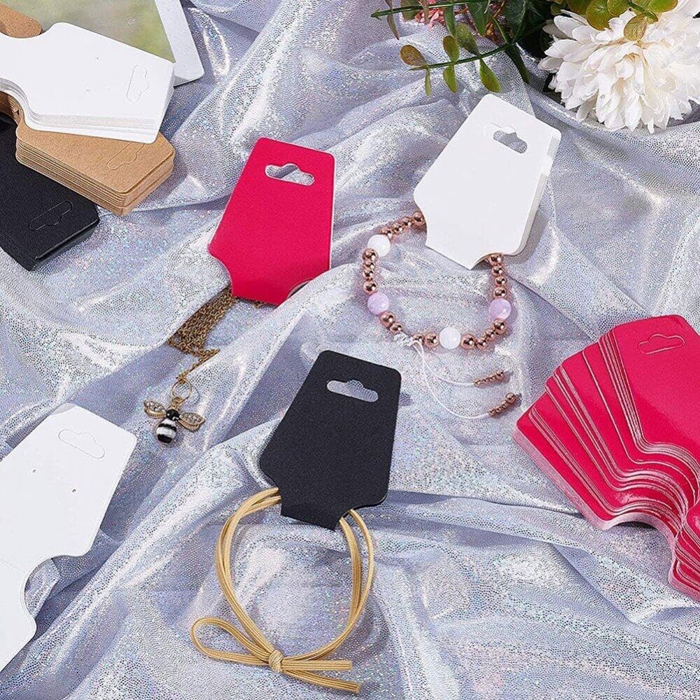 Suport în formă de trapez cu adeziv si mesaj Handmade with love - alb (set 100 buc)