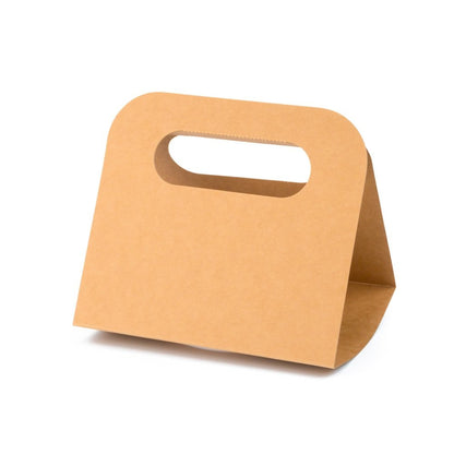Suport kraft cu mâner pentru un pahar 15x39.5cm (set 50 buc)