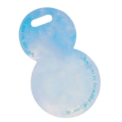 Suport rotund pentru flori - bleu (set 10 buc)