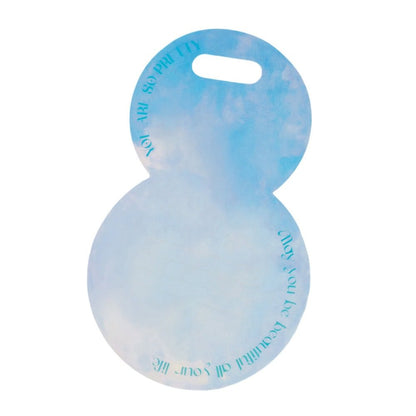 Suport rotund pentru flori - bleu (set 10 buc)