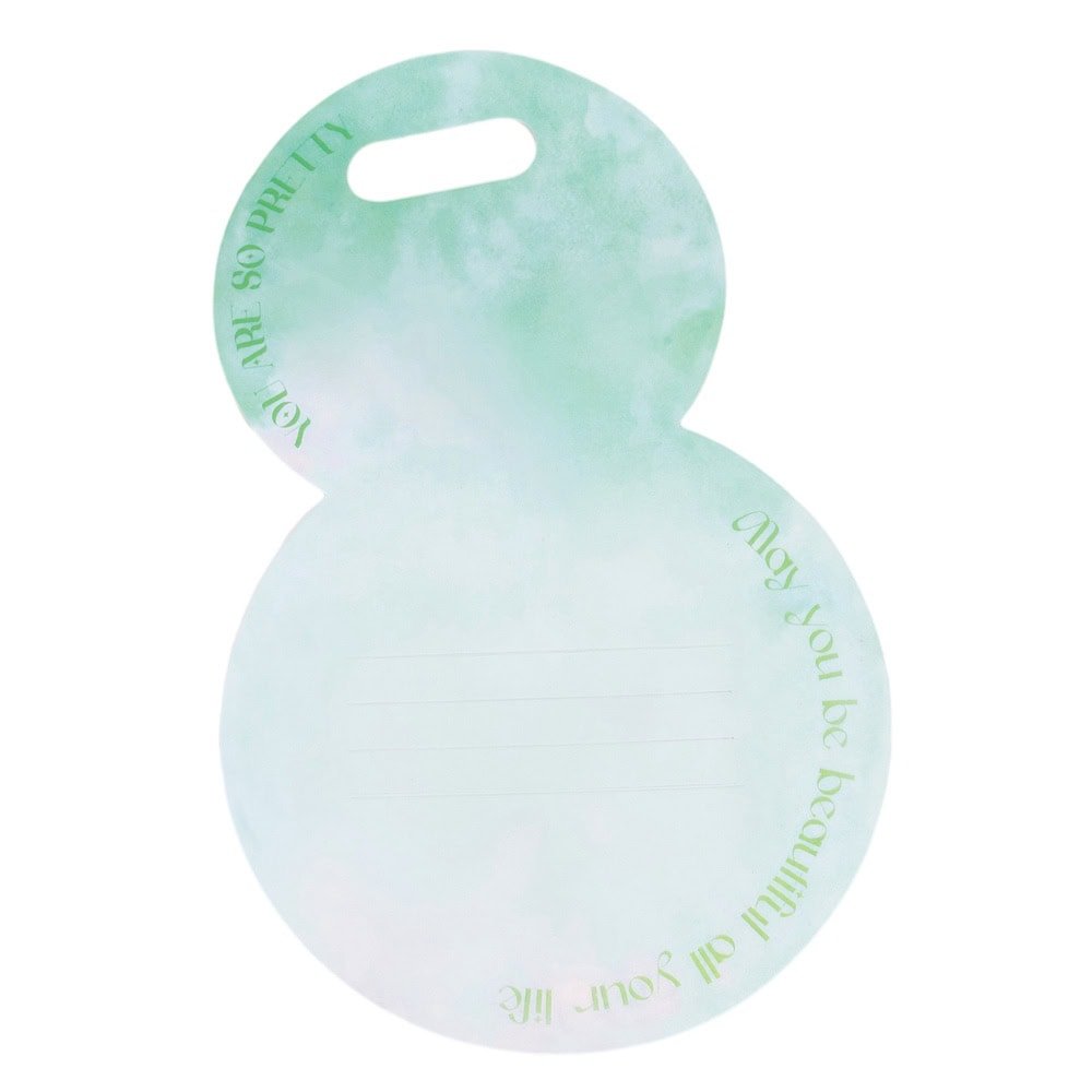 Suport rotund pentru flori - verde deschis (set 10 buc)
