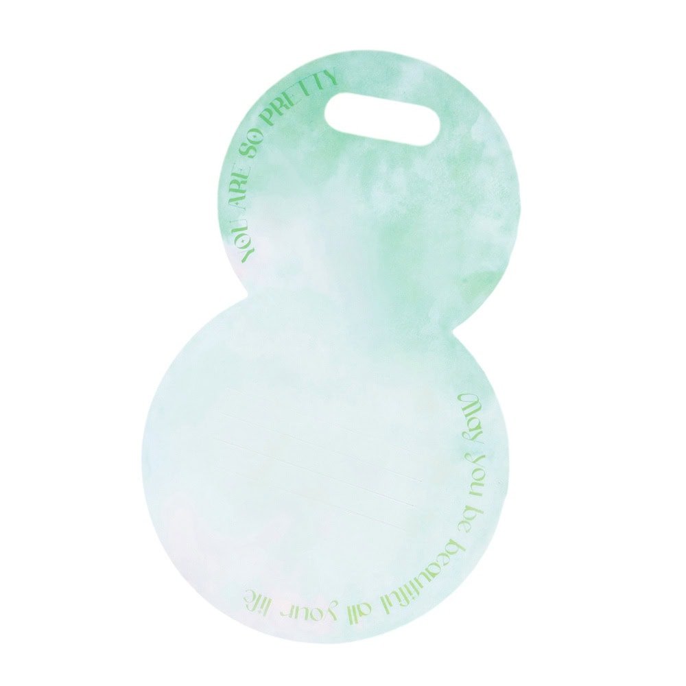 Suport rotund pentru flori - verde deschis (set 10 buc)