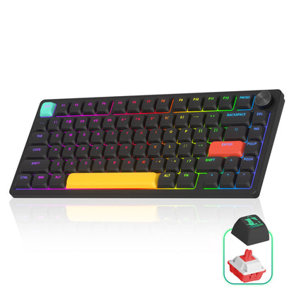 Tastatura Mecanica Ultra-Slim Wireless 75% Timebox, RGB, Low-Profile