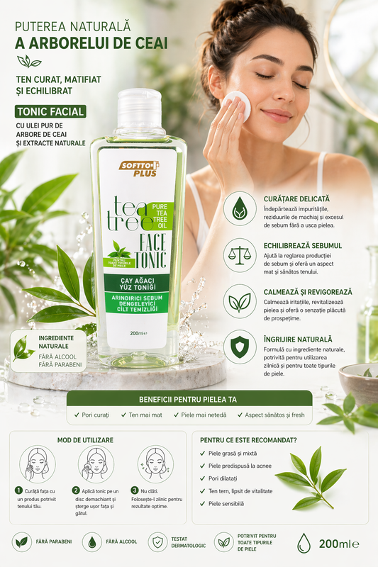 Tonic Facial Cu Extract De Arbore De Ceai  200 ml