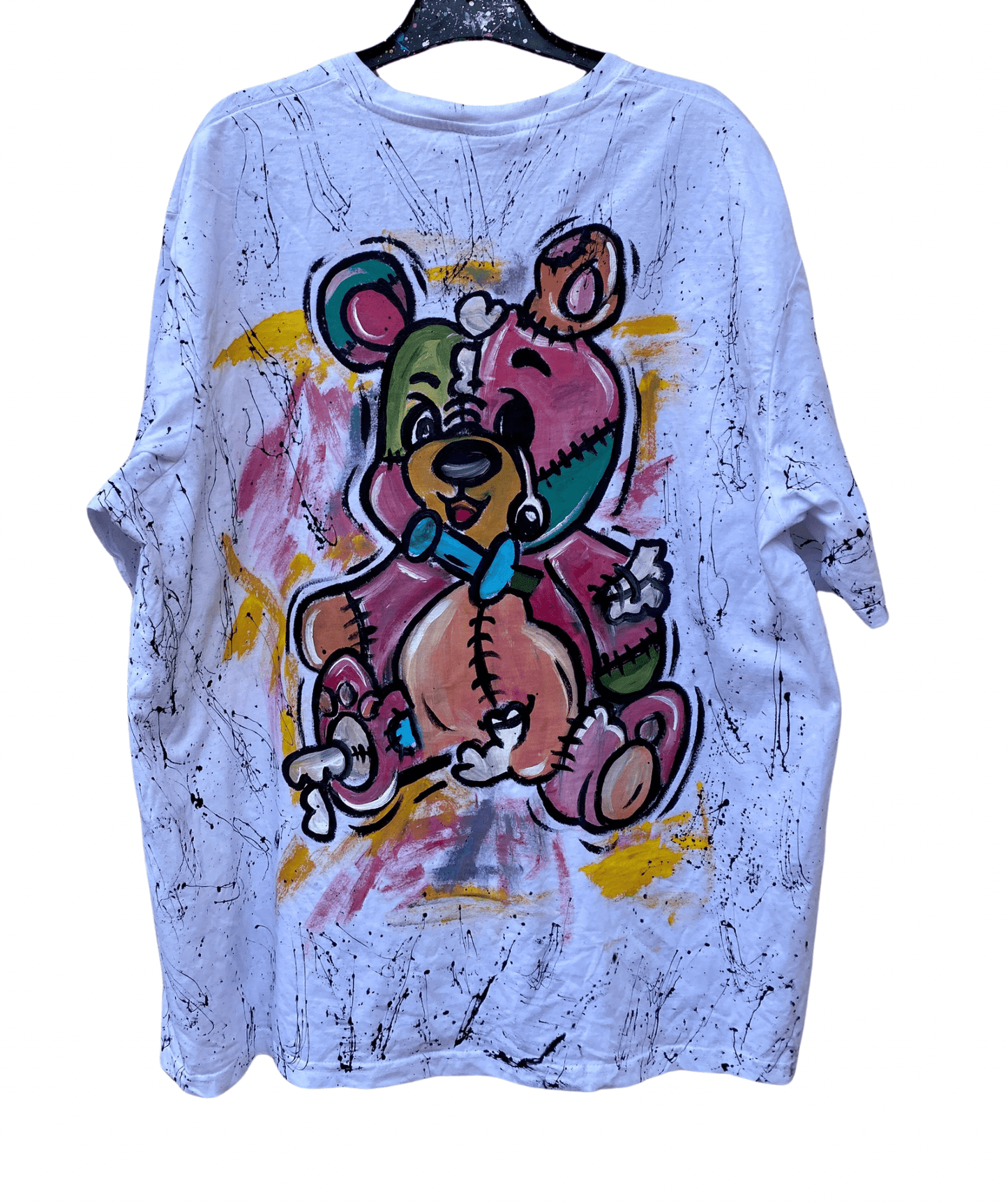 Teddy Bear t shirt Handpainted
