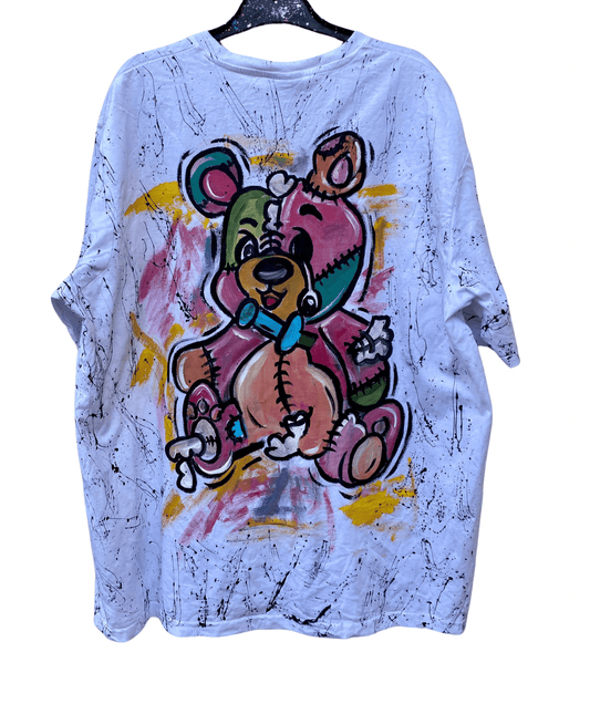 Teddy Bear t shirt Handpainted