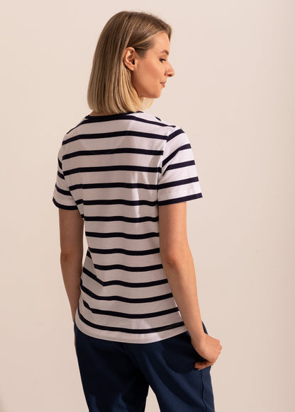 Tricou Damă Simple Stripe