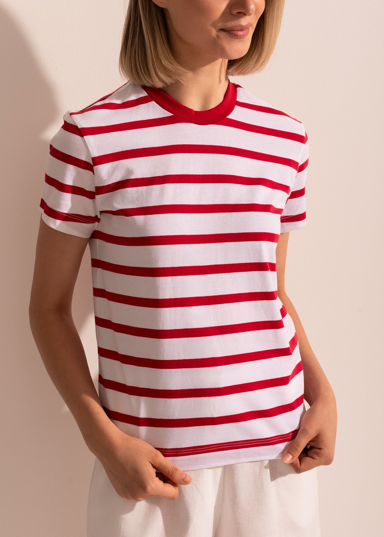 Tricou Damă Simple Stripe