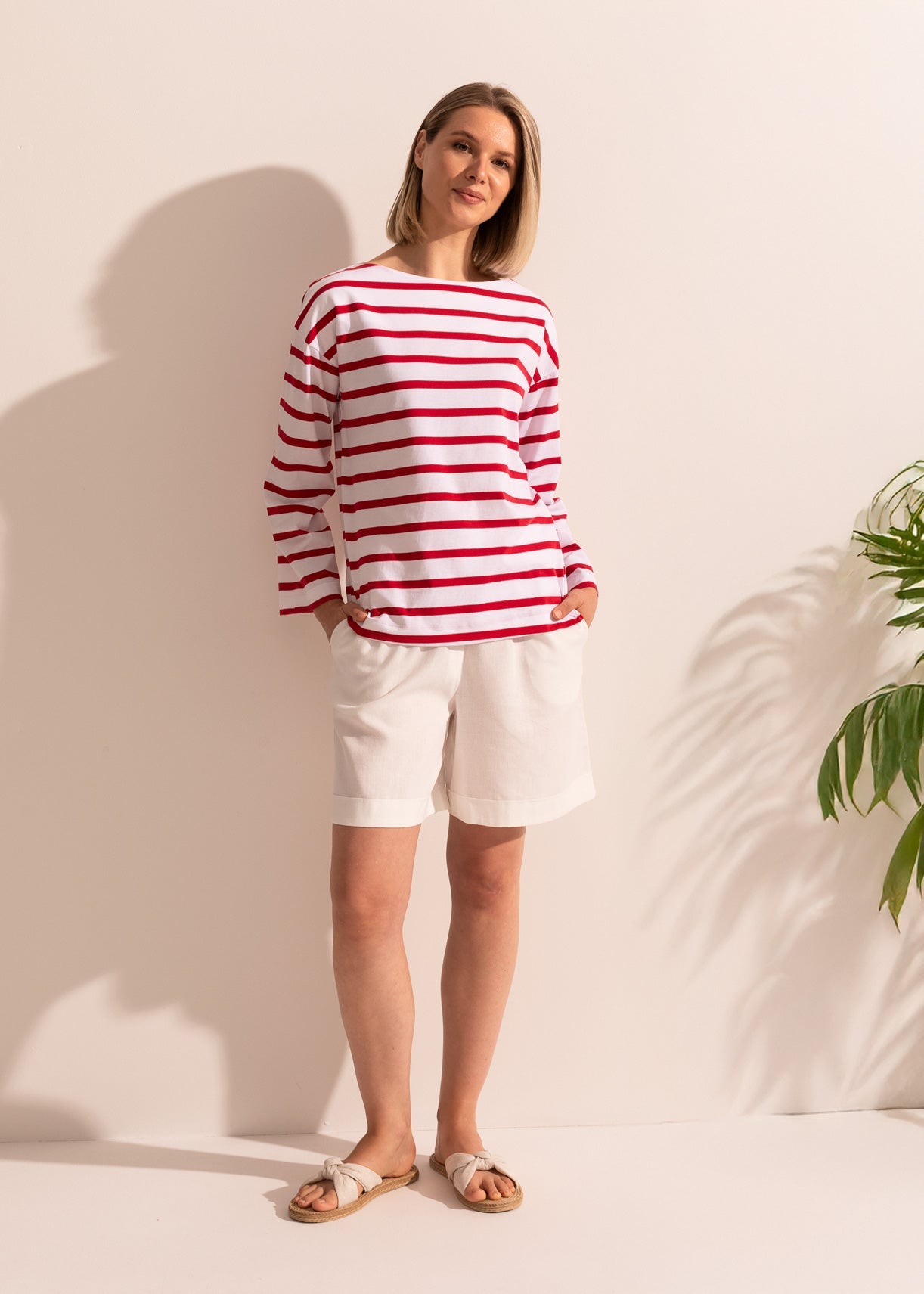 Tricou Damă Simple Stripe