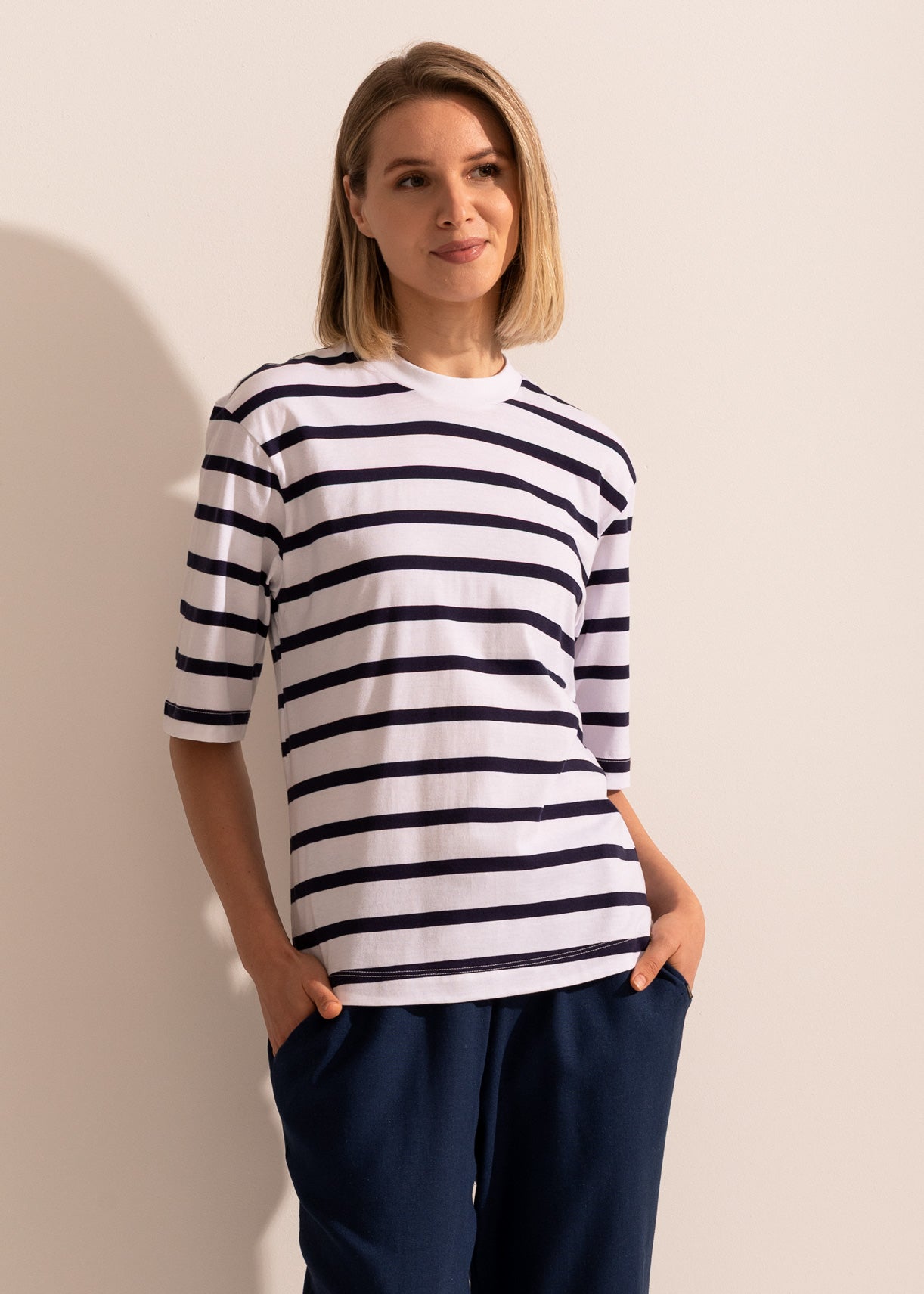 Tricou Damă Simple Stripe