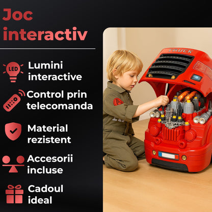 Set de Joaca Mecanic Auto pentru Copii, cu Lumini, Sunete, 8 Ani