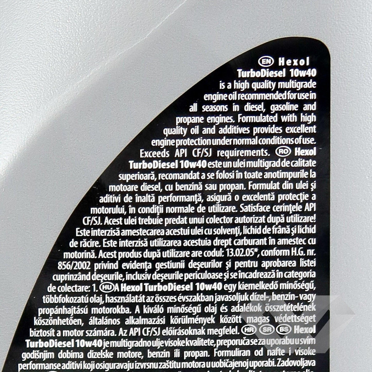 Ulei motor SAE 10W40 Hexol TurboDiesel