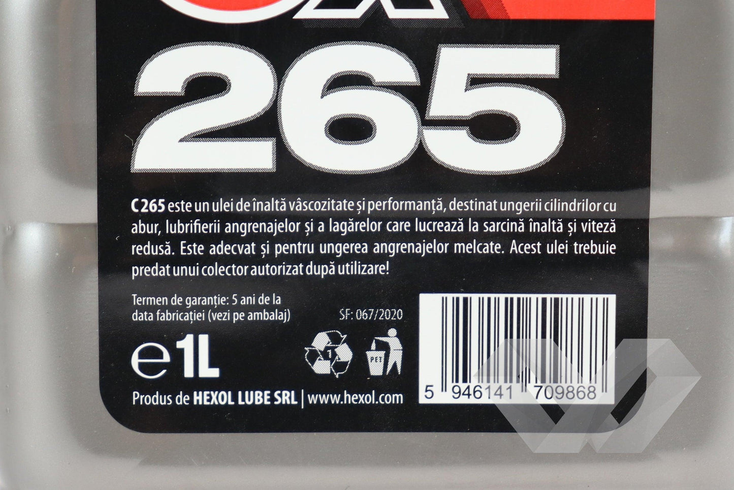 Ulei pentru cilindru CX 265 Hexol Valvolina