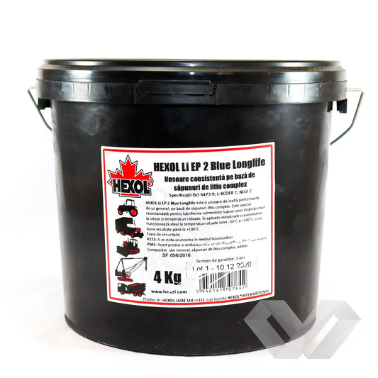 Vaselina LI EP2  HEXOL 180 C 4kg Blue