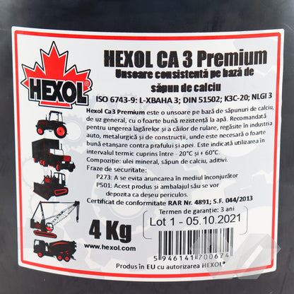 Vaselina Premium CA3 Hexol, 4kg