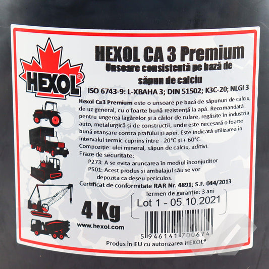 Vaselina Premium CA3 Hexol, 4kg