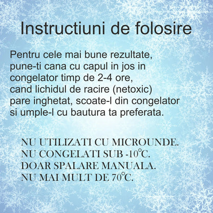 Pahar cu capac, Frosty Mug, Naimeed D5025, Iepure-Galben