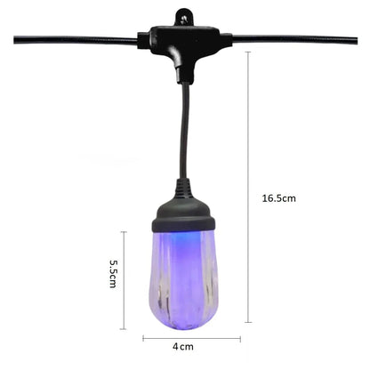 Ghirlanda luminoasa, decorativa, interconectabila, Naimeed D6086, 5m, 10 Becuri LED, Lumina Multicolor