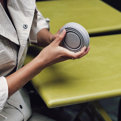 Ceașcă de cafea din silicon de grad alimentar, reutilizabilă și pliabilă