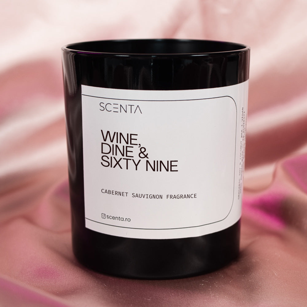 Lumânare parfumată Wine, Dine & Sixty Nine