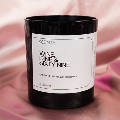 Lumânare parfumată Wine, Dine & Sixty Nine