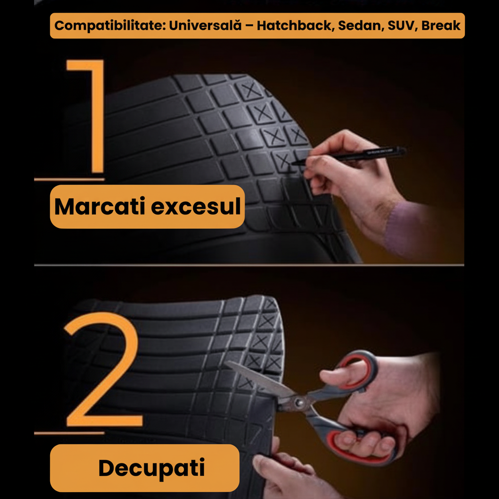 Covorase Tip Tavita Compatibile Dacia Logan 2008-2012 , Silver