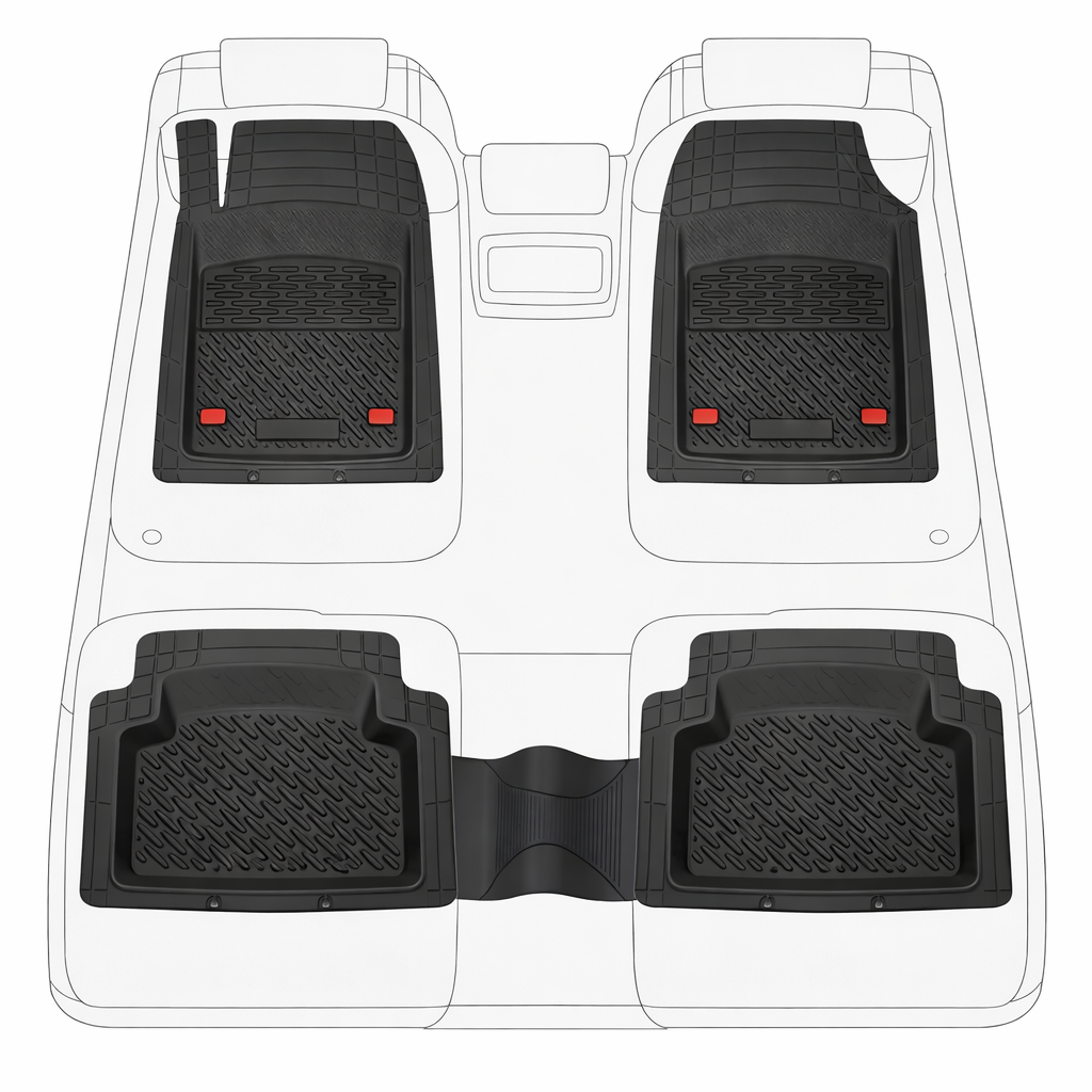 Covorase Auto Hyundai i10 2016-2019 - Tavita Cauciuc-Blue